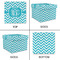 Pixelated Chevron Gift Boxes with Lid - Canvas Wrapped - Small - Approval