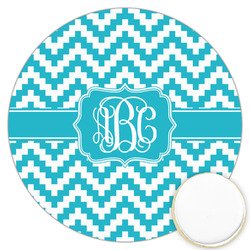 Pixelated Chevron Printed Cookie Topper - 3.25" (Personalized)