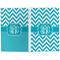 Pixelated Chevron Large Hard Cover Journal - Apvl