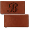 Pixelated Chevron Leather Checkbook Holder Front and Back Single Sided - Apvl