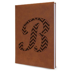 Pixelated Chevron Leather Sketchbook - Large - Double Sided (Personalized)