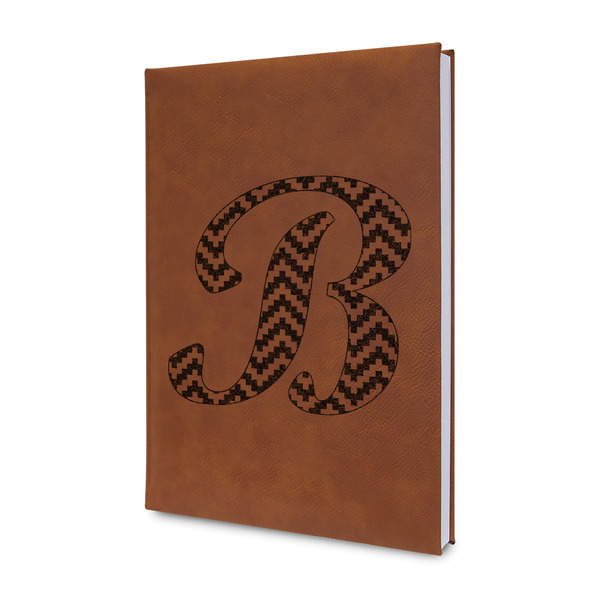 Custom Pixelated Chevron Leather Sketchbook - Small - Double Sided (Personalized)