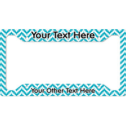Pixelated Chevron License Plate Frame - Style A (Personalized)