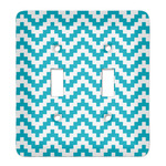 Pixelated Chevron Light Switch Cover (2 Toggle Plate)