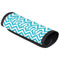 Pixelated Chevron Luggage Handle Wrap (Angle)