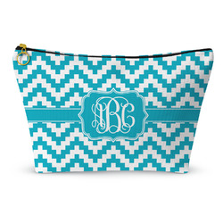 Pixelated Chevron Makeup Bag - Small - 8.5"x4.5" (Personalized)
