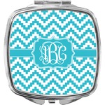 Pixelated Chevron Compact Makeup Mirror (Personalized)