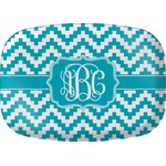 Pixelated Chevron Melamine Platter (Personalized)