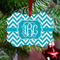 Pixelated Chevron Metal Benilux Ornament - Lifestyle