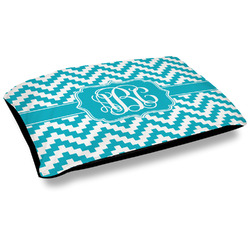 Pixelated Chevron Outdoor Dog Bed - Large (Personalized)