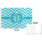 Pixelated Chevron Disposable Paper Placemat - Front & Back