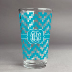 Pixelated Chevron Pint Glass - Full Print (Personalized)