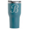 Pixelated Chevron RTIC Tumbler - Dark Teal - Front