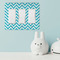 Pixelated Chevron Rocker Light Switch Covers - Triple - IN CONTEXT