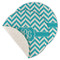 Pixelated Chevron Round Linen Placemats - MAIN (Single Sided)