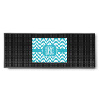 Pixelated Chevron Rubber Bar Mat (Personalized)