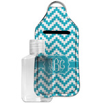 Pixelated Chevron Hand Sanitizer & Keychain Holder - Large (Personalized)