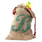 Pixelated Chevron Santa Bag - Front (stuffed w toys) PARENT