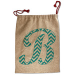 Pixelated Chevron Santa Sack - Front (Personalized)