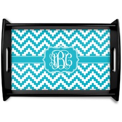 Pixelated Chevron Wooden Tray (Personalized)