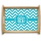 Pixelated Chevron Serving Tray Wood Large - Main