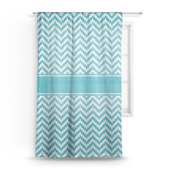 Pixelated Chevron Sheer Curtain - 50"x84"