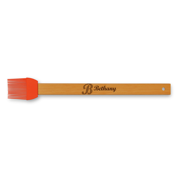 Custom Pixelated Chevron Silicone Brush - Red (Personalized)