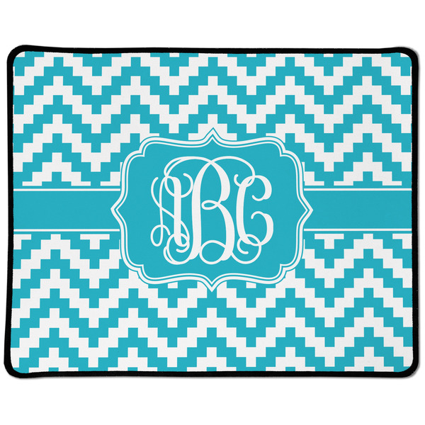 Custom Pixelated Chevron Large Gaming Mouse Pad - 12.5" x 10" (Personalized)