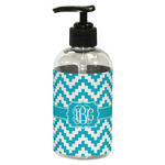 Pixelated Chevron Plastic Soap / Lotion Dispenser (8 oz - Small - Black) (Personalized)