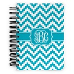 Pixelated Chevron Spiral Notebook - 5x7 w/ Monogram