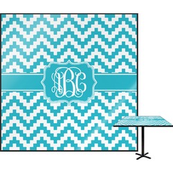 Pixelated Chevron Square Table Top (Personalized)