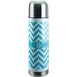 Pixelated Chevron Stainless Steel Thermos (Personalized)
