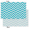 Pixelated Chevron Tissue Paper - Lightweight - Small - Front & Back