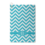 Pixelated Chevron Waffle Weave Golf Towel (Personalized)