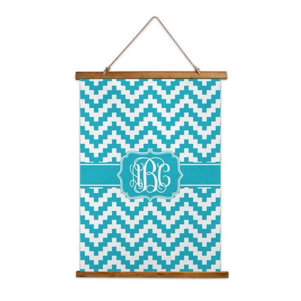 Custom Pixelated Chevron Wall Hanging Tapestry - Tall (Personalized)