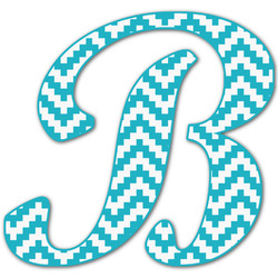 Pixelated Chevron Letter Decal - Medium (Personalized)