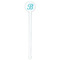 Pixelated Chevron White Plastic 7" Stir Stick - Round - Single Stick