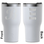 Pixelated Chevron RTIC Tumbler - White - Engraved Front & Back (Personalized)