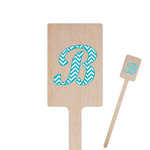 Pixelated Chevron 6.25" Rectangle Wooden Stir Sticks - Double Sided (Personalized)