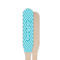 Pixelated Chevron Wooden Food Pick - Paddle - Single Sided - Front & Back