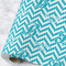 Pixelated Chevron Wrapping Paper Roll - Matte - Large - Main