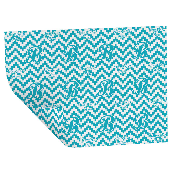 Custom Pixelated Chevron Wrapping Paper Sheets - Double-Sided - 20" x 28" (Personalized)