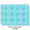 Pixelated Chevron Wrapping Paper Sheet - Double Sided - Front