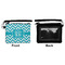 Pixelated Chevron Wristlet ID Cases - Front & Back