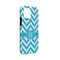 Pixelated Chevron iPhone 13 Mini Tough Case - Angle