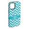 Pixelated Chevron iPhone 15 Plus Tough Case - Angle