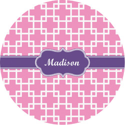 Linked Squares Multipurpose Round Labels - 1" (Personalized)