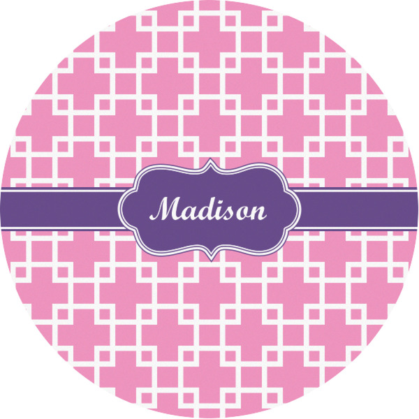 Custom Linked Squares Multipurpose Round Labels - 1" (Personalized)