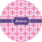 Linked Squares 1" Multipurpose Round Labels - Single Sticker