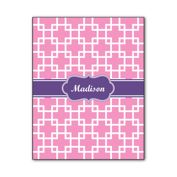 Custom Linked Squares Wood Print - 11x14 (Personalized)